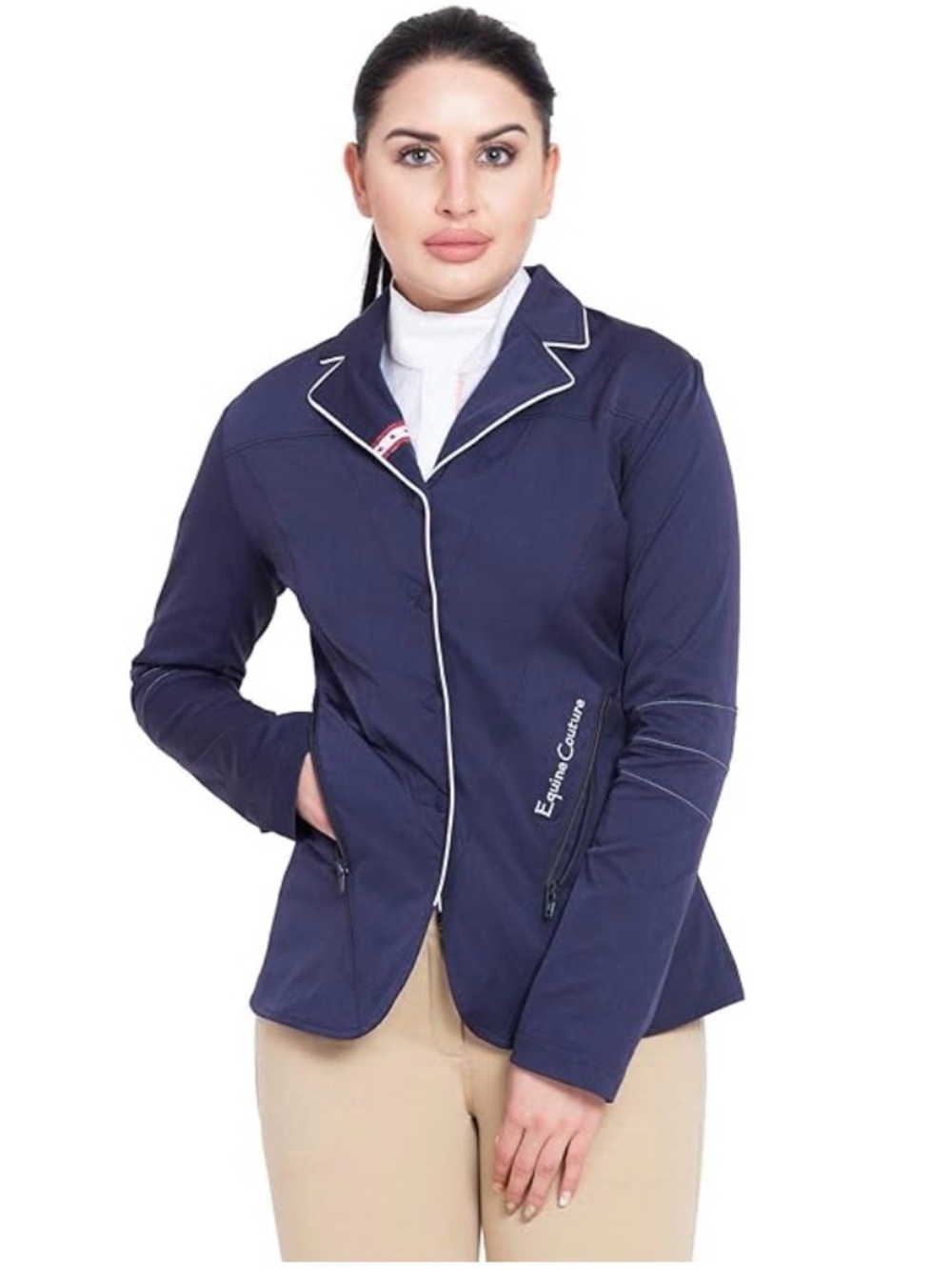 Equine Couture Women's Stars & Stripes Show Coat Size Small